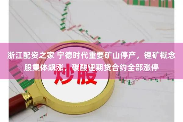 浙江配资之家 宁德时代重要矿山停产，锂矿概念股集体飙涨，碳酸锂期货合约全部涨停
